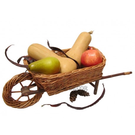 Wicker Basket - Wheelbarrow