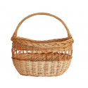  Laced wicker basket for shopping