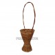 Wicker basket vase flower - simple