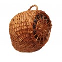 Wicker cage for animal transport