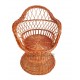 Wicker Furniture Set - 2 chairs and a round table